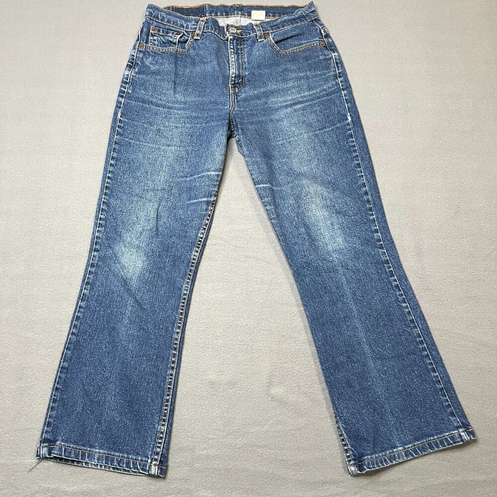 Vintage Levi's 515 Bootcut Jeans Women's Size 10 Blue Denim Low-Rise Dark Wash